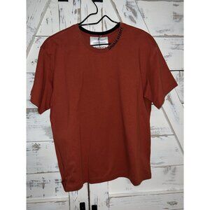 Savage X Fenty GRILLE GRAPHIC TEE Shirt Size S Burnt Orange By Rihanna NWT
